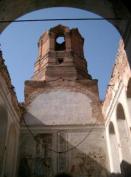 В храме обрушился купол, разрушена колокольня